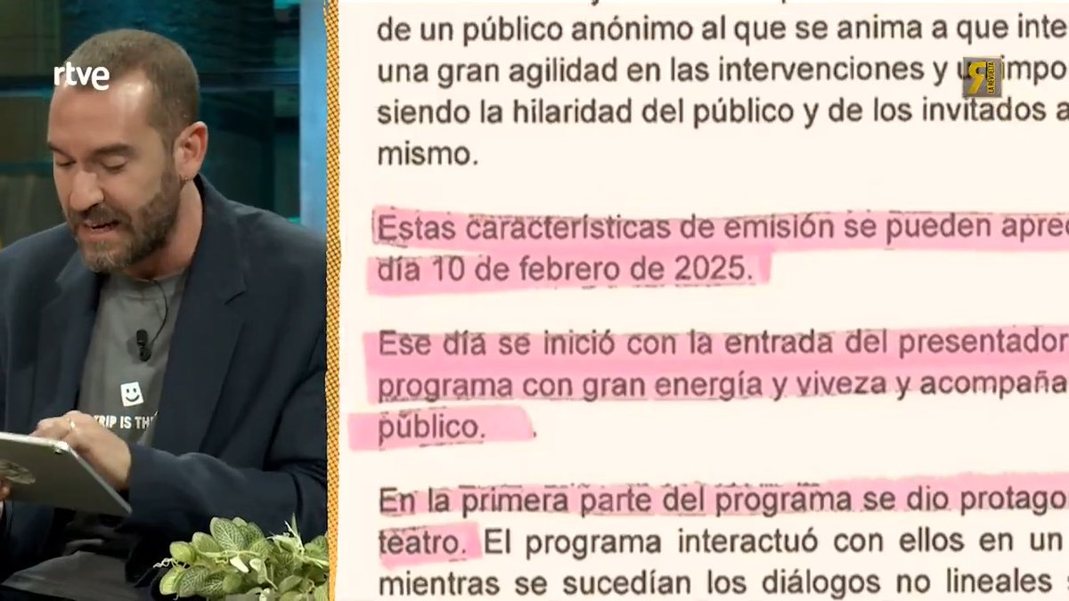 Las cadenas privadas están echando tantísimo humo por el dinero que pierden en anunciantes por las enormes audiencias de RTVE que les han denunciado y gracias a eso #LaRevuelta pasa a ser catalogado como programa cultural 🤣😂😂SERVICIO PÚBLICO Y POESÍA