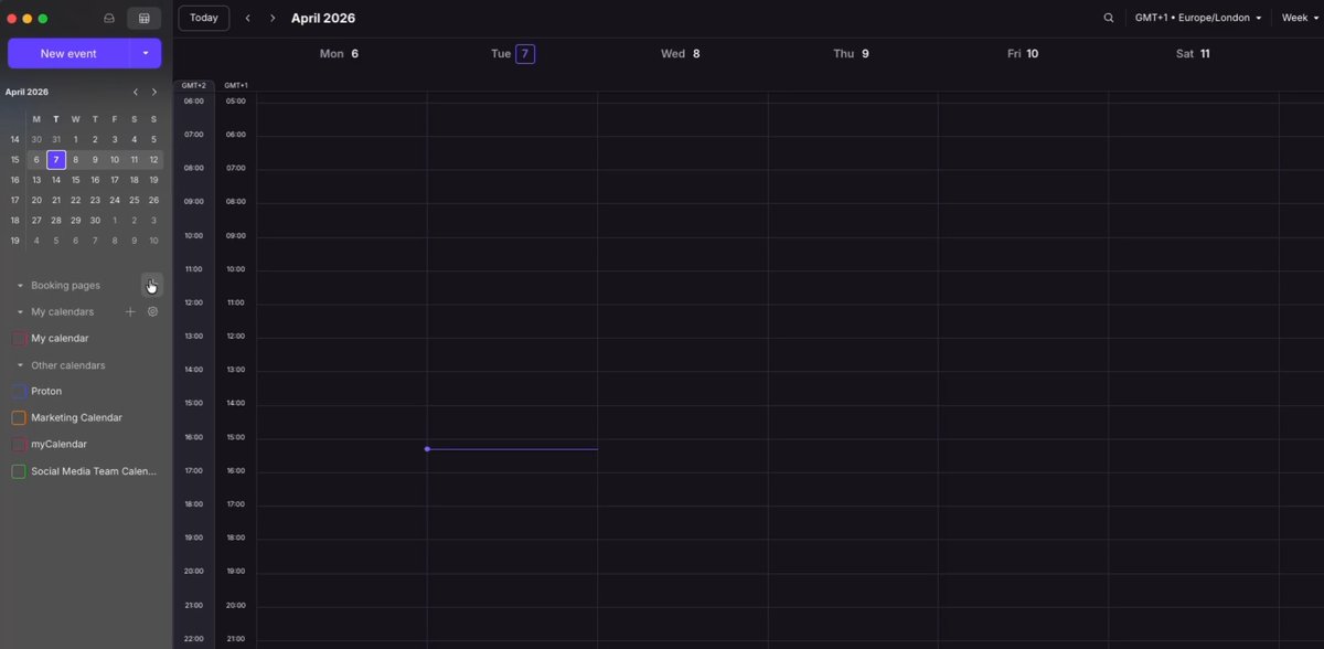 Let others schedule time with you without giving up your privacy. Announcing: Proton Calendar's appointment scheduling tool, protected by zero-access encryption. Read more here: