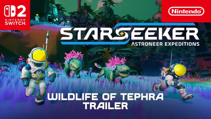 On the ESS Starseeker, you'll need to work together with your fellow crew members to complete planet-wide objectives and tackle the deep perils of space. STARSEEKER, a new game from the Astroneer universe, is coming to Nintendo Switch 2 in 2026!