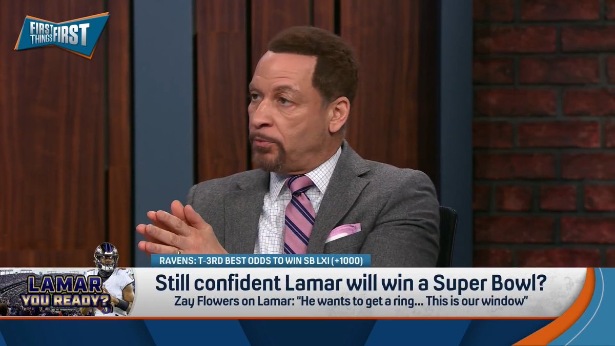 Still confident Lamar will win a Super Bowl? Chris Broussard answers: “He better! This is the price of historic greatness.”