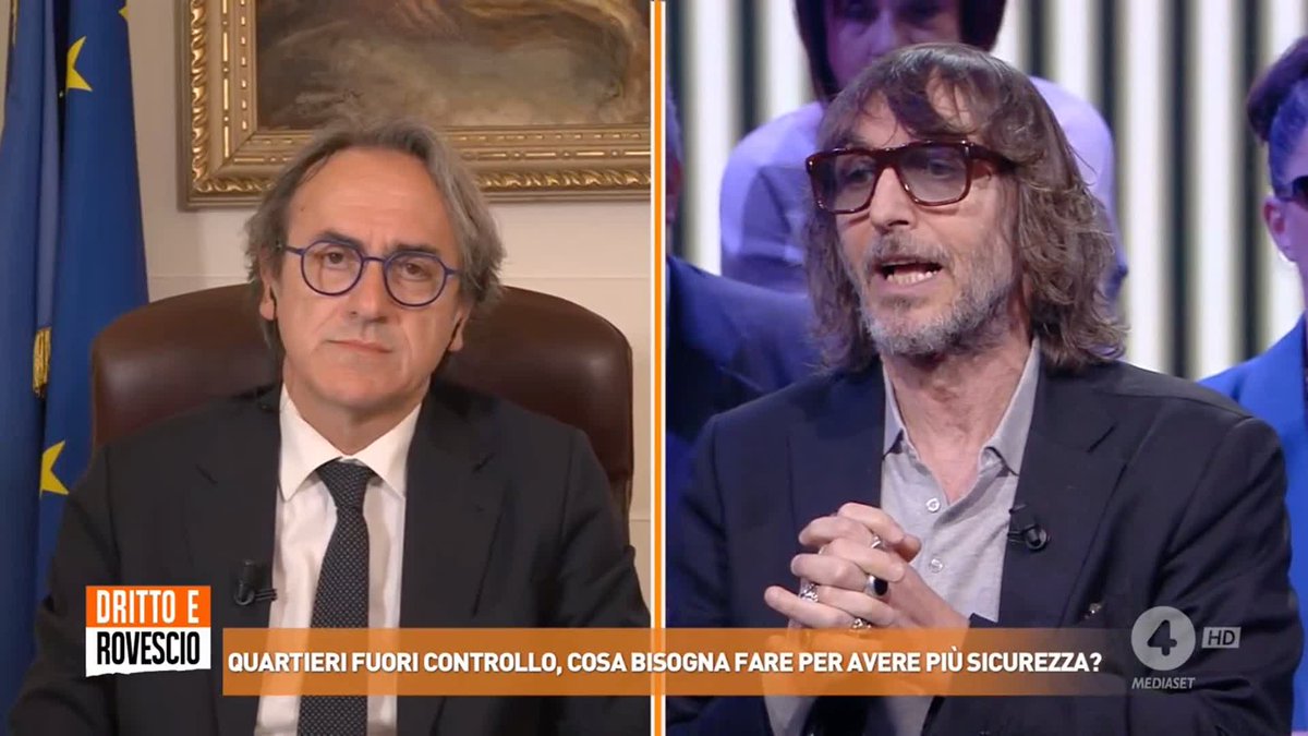 "Sulla sicurezza la sinistra non può dare lezioni a nessuno!" Giuseppe Cruciani a #drittoerovescio