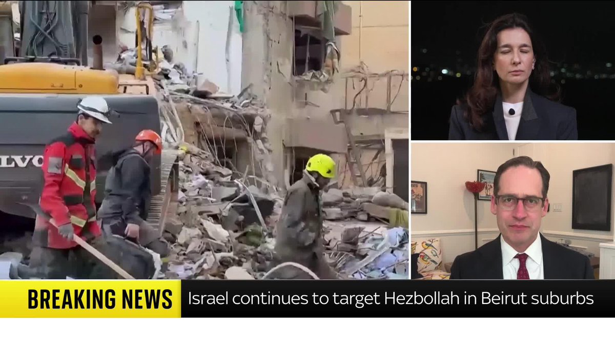 .＠SkyYaldaHakim asks, Richard Fontaine, CEO of the Center for a New American Security, if Israeli attacks on Lebanon are an attempt to sabotage the ceasefire with Iran. Watch his response 🔽 🌍