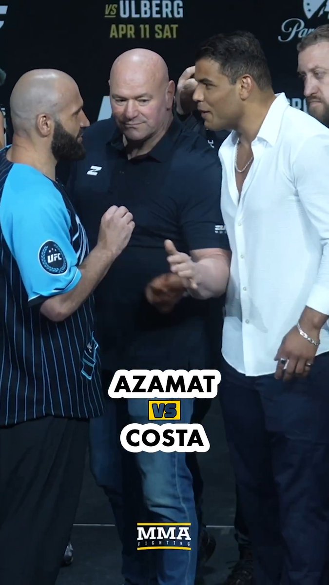 Dana White had to step in between Paulo Costa and Azamat Murzakanov 👀