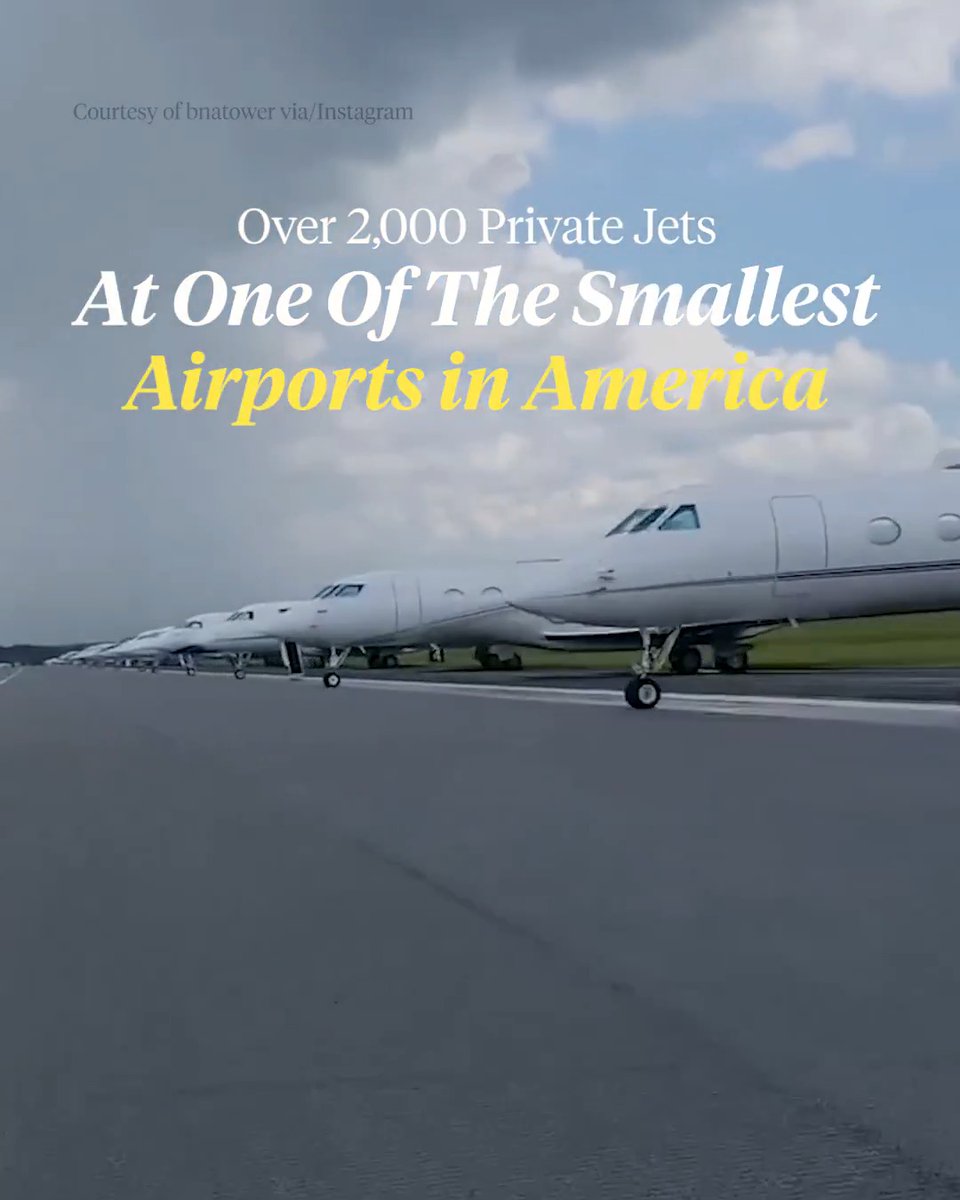Over 2,000 private jets are expected to land in Augusta this week. 🤯