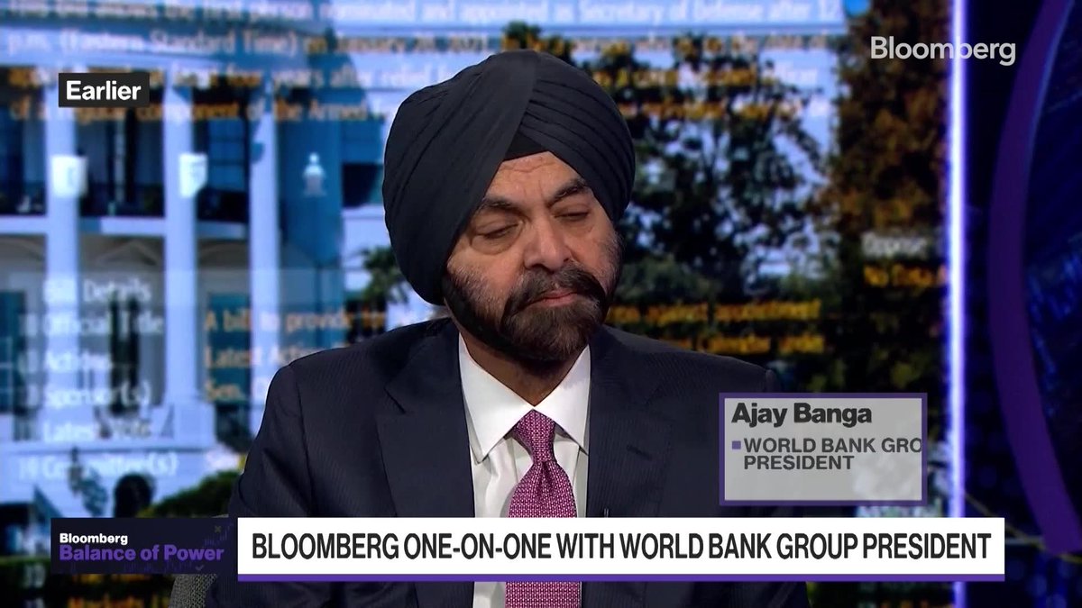 World Bank President Ajay Banga discusses the potential cost of reconstruction n the Middle East