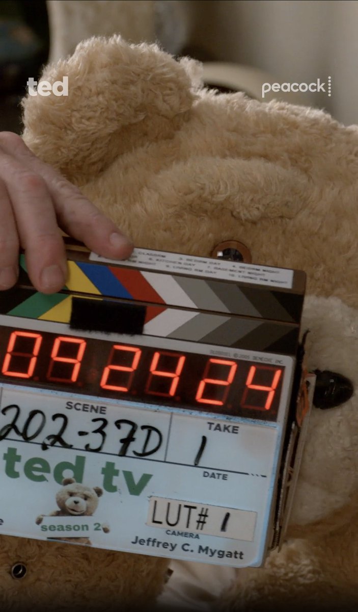 Just your average day on the set of ted. A new season of #ted is streaming on Peacock.