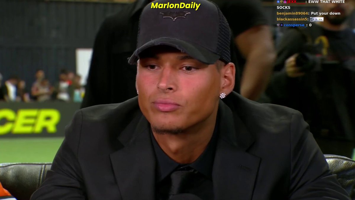 IShowSpeed crashes Marlon and Druski's set and starts pressing Marlon out of nowhere😭 "Druski I know you don't know a damn thing about football, but please beat him"