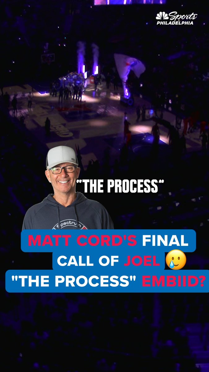 With Matt Cord retiring this Sunday, have we heard his final Joel "The Process" Embiid call? 😔