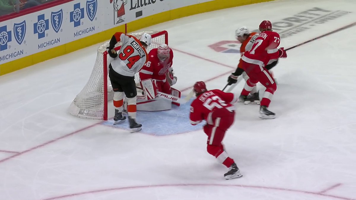 Porter Martone has his second goal in the NHL!!! 🤩 Bonus: his teammates from Michigan State Hockey were in the building to witness it! 💚