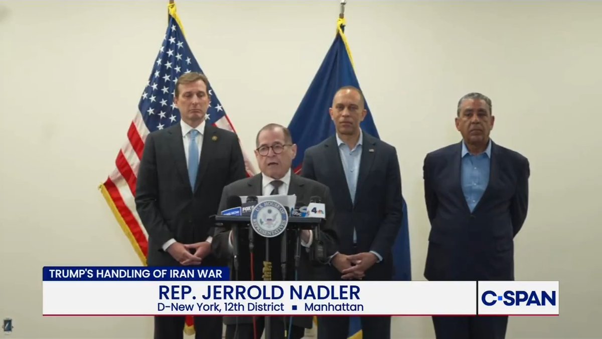 Rep. Jerry Nadler on Iran war: "We have a president who is completely incapable and unqualified to handle this crisis that he created."