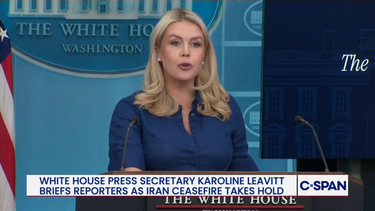WH Press Sec. Karoline Leavitt on ceasefire with Iran: "This is a victory for the United States of America."