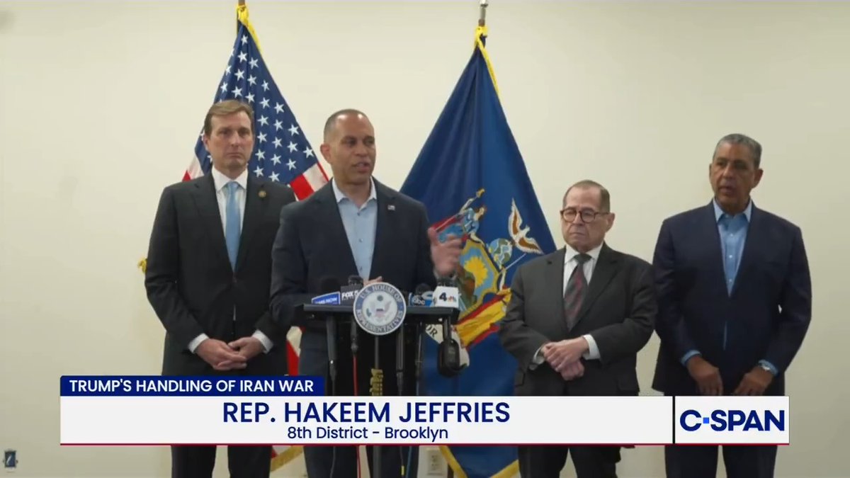 Rep. Jeffries: "And now as a result of Donald Trump's costly and reckless war of choice, gas prices are skyrocketing here in New York City, and all across America."