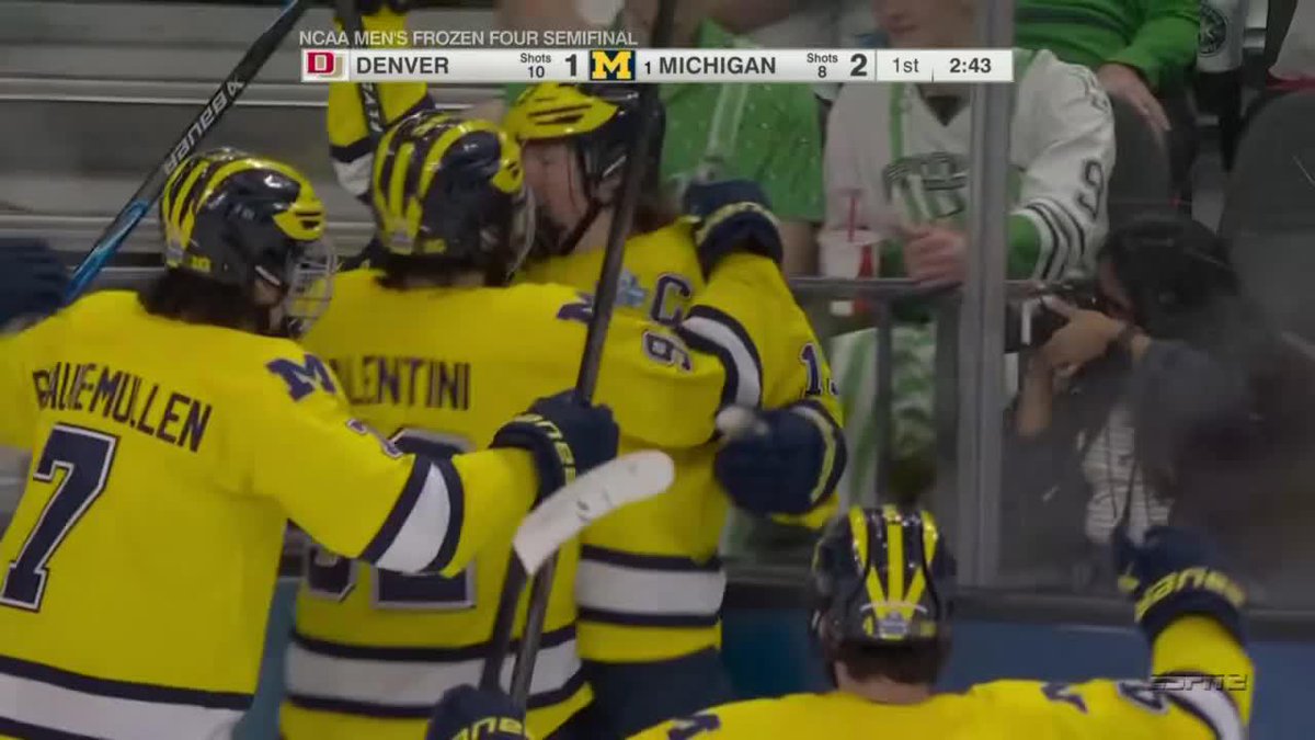 Michigan takes the lead ‼️ Michigan Hockey 📺: ESPN2
