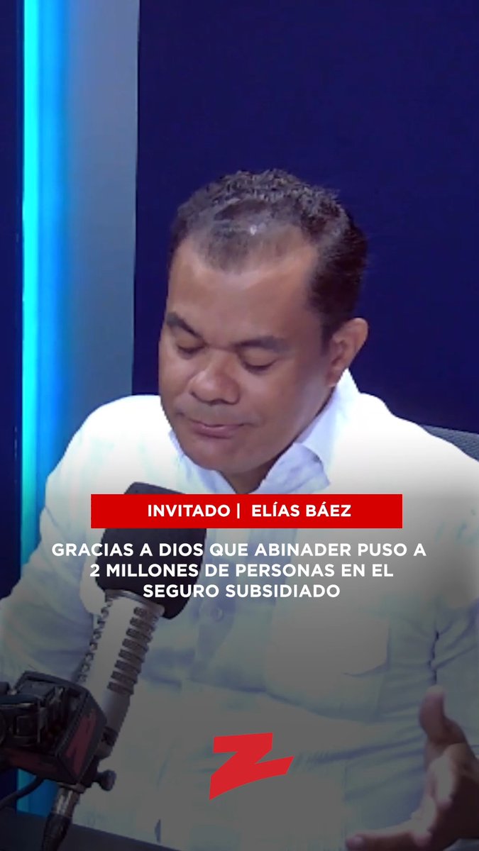 🎥 [#TribunaDeLaVerdad] Elías Báez🇩🇴: Gracias a Dios que Luis Abinader puso a 2 millones de personas en el seguro subsidiado Conoce todos los detalles en: #Z101 #ZDigital #ZEntrevistas #DIDA #Abinader #subsidiado #seguro