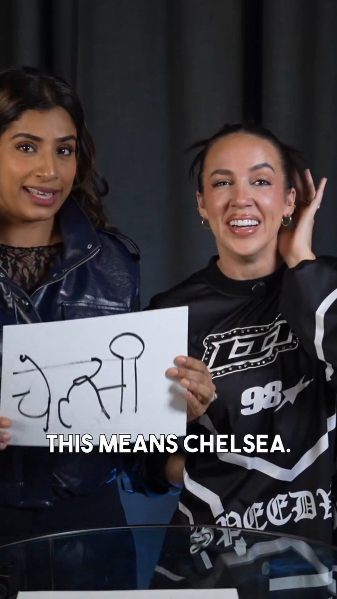 Perfectly slaying it, Chelsea! ✨ 🖊️ 🫡 Watch CHELSEA GREEN and other WWE Superstars write their names in Hindi on #WWENowIndia: