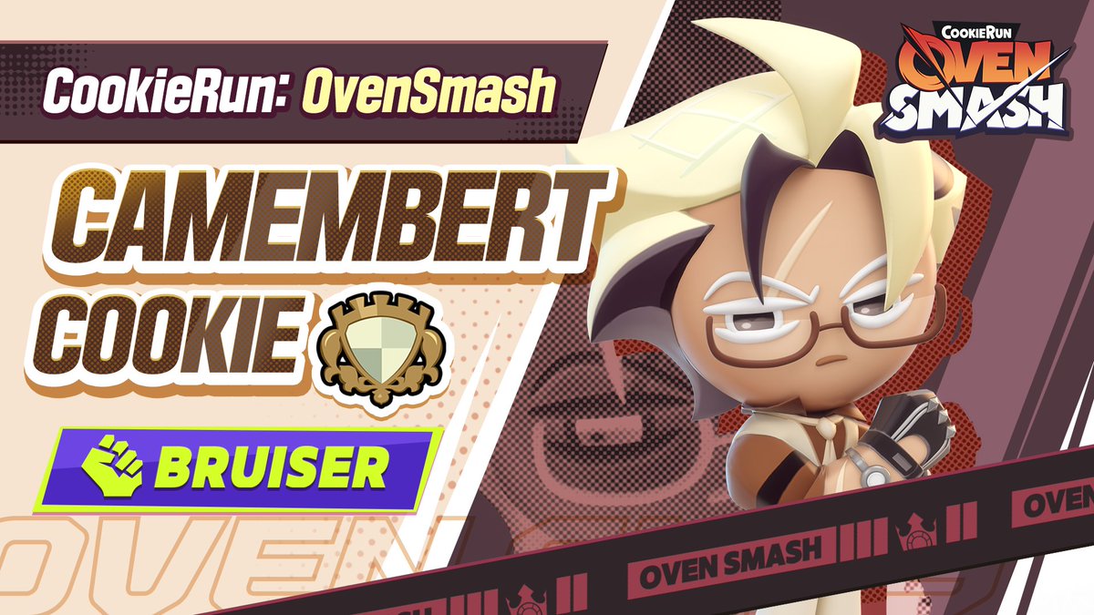 "Time to show what an enforcer's really made of." A sharp mind. A colder attitude. But when it's time to fight? No hesitation. Camembert Cookie charges headfirst, driven by an ambition that runs deeper than it seems. ✨ 👇 Download CookieRun: OvenSmash now! #CookieRun #CookieRunOvenSmash #CamembertCookie
