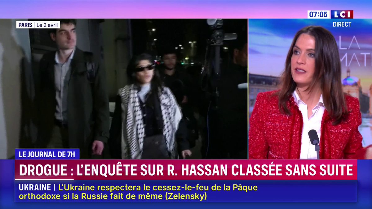 Drogue : l’enquête visant Rima Hassan classée sans suite Les deux échantillons retrouvés dans le sac de l’eurodéputée n’étaient pas de la drogue de synthèse, mais du CBD, précise le parquet
