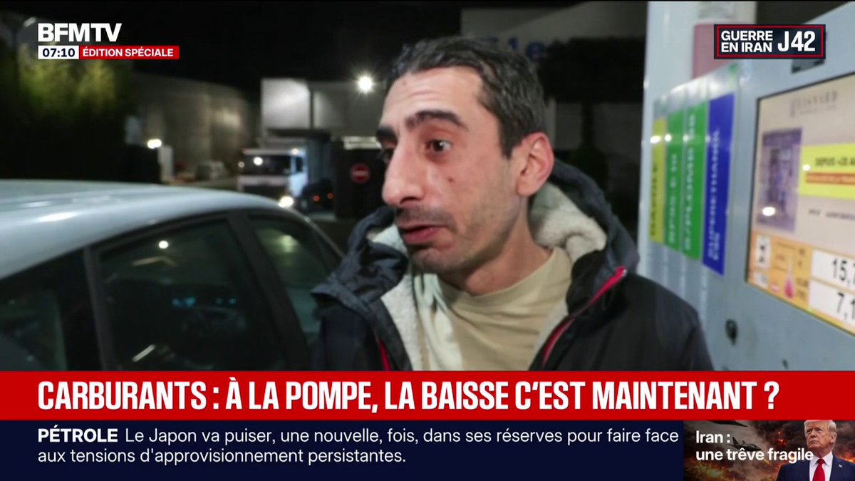 🔴🇫🇷 ALERTE INFO | CRISE DU CARBURANT L'essence est descendue de quelques centimes, BFM donne l'exemple à une station où le gazole est passé de 2,42€ à 2,19€. Merci monseigneur, mais c'est beaucoup trop cher non ?