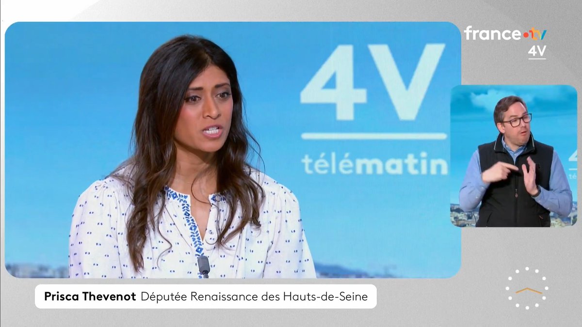 🗣️ "Je souhaite que Gabriel Attal soit candidat à la présidentielle de 2027, j'espère qu'il pourra le dire très prochainement." 🔴 Prisca THEVENOT, députée Renaissance des Hauts-de-Seine, soutient la candidature de son chef de file. #Les4V
