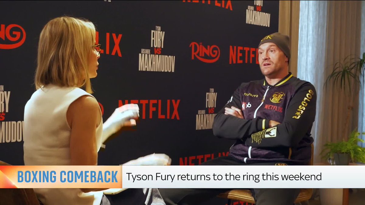 🥊 Tyson Fury makes his return to the ring this weekend against Arslanbek Makhmudov Sky's Jacquie Beltrao speaks with him on his comeback, fighting AJ, and circus of it all 📺 Sky 501, Virgin 602, Freeview 233 and YouTube