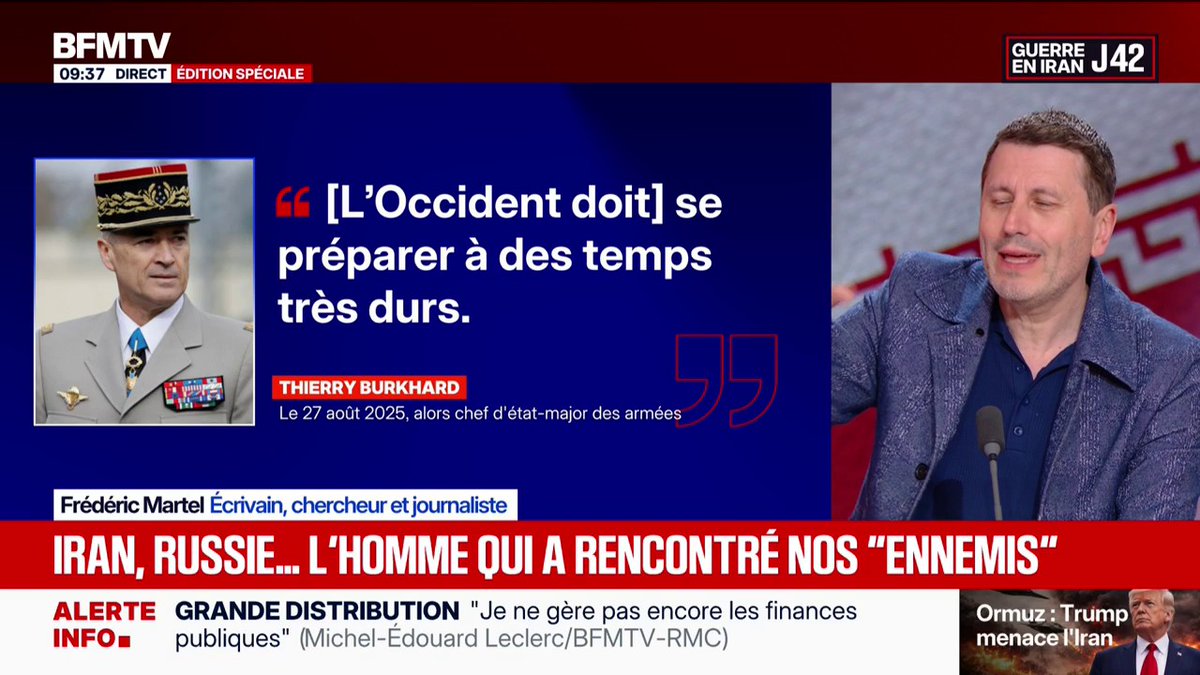 "Il y a des gens qui nous détestent un peu partout dans le monde, mais aussi des chevaux de Troie à domicile", selon Fréderic Martel, auteur d' "Occidents, enquête sur nos ennemis"