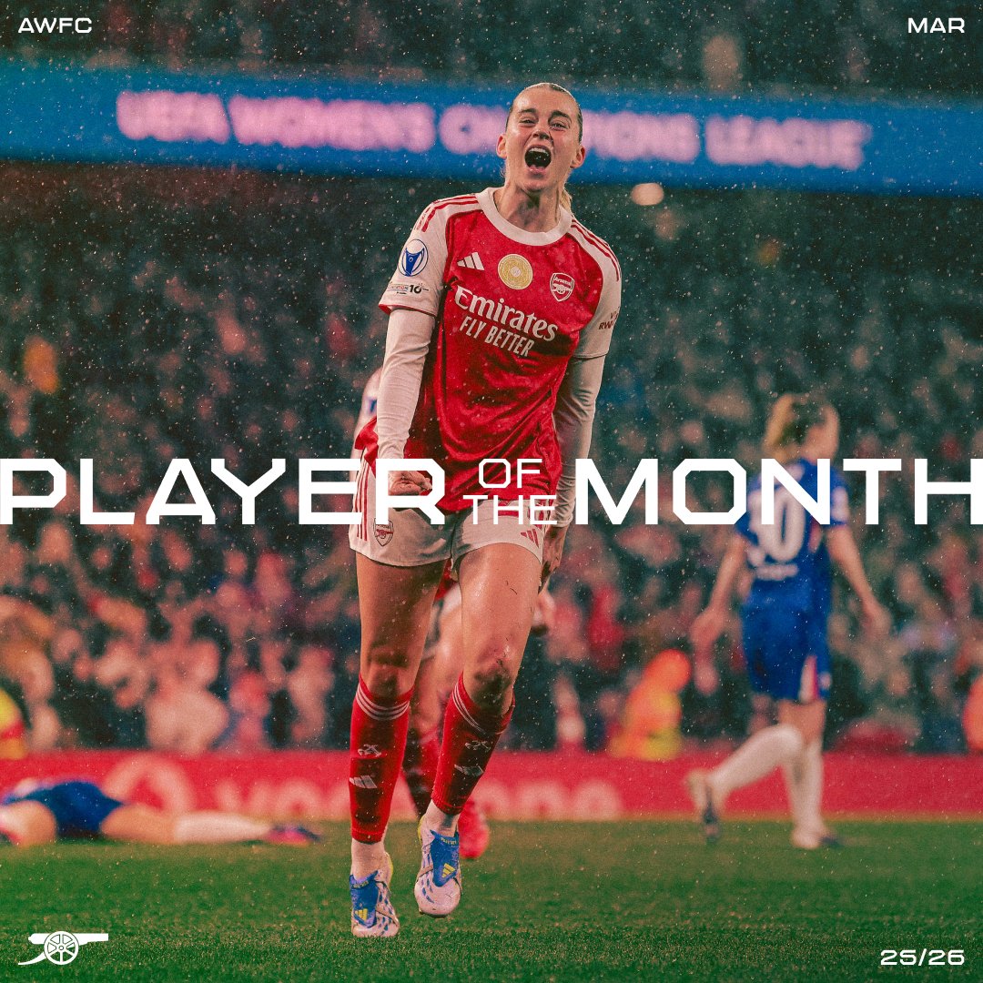As voted for by you... 🥁 Alessia Russo is your Player of the Month for March! 🌟