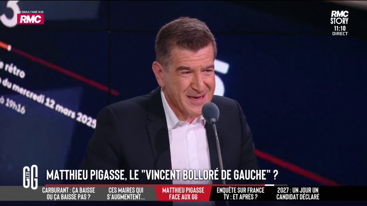 🎙️ Matthieu Pigasse : "Le Rassemblement national, c'est le parti des riches et du système." #GGRMC