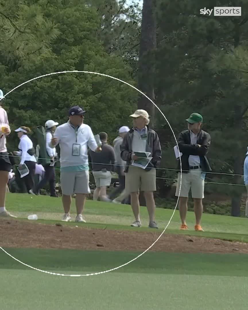 Do not leave your beer unattended at Augusta, or this will happen 😆