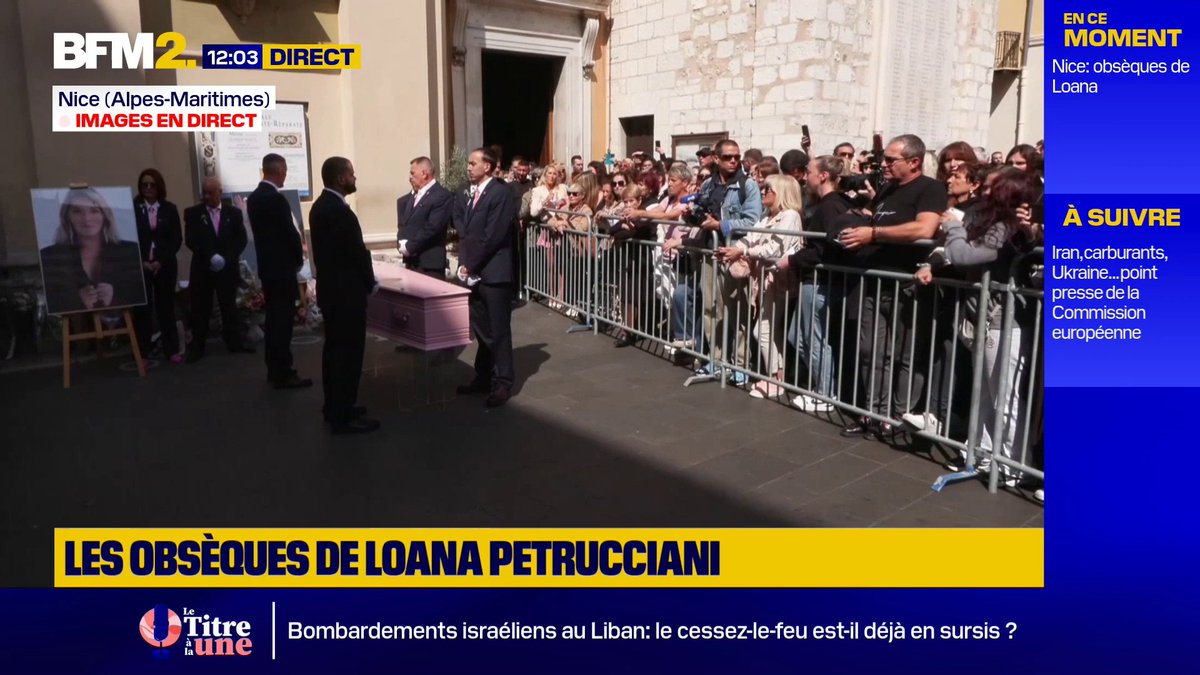 La chanson "Comme je t'aime" à la fin des obsèques de Loana #BFM2