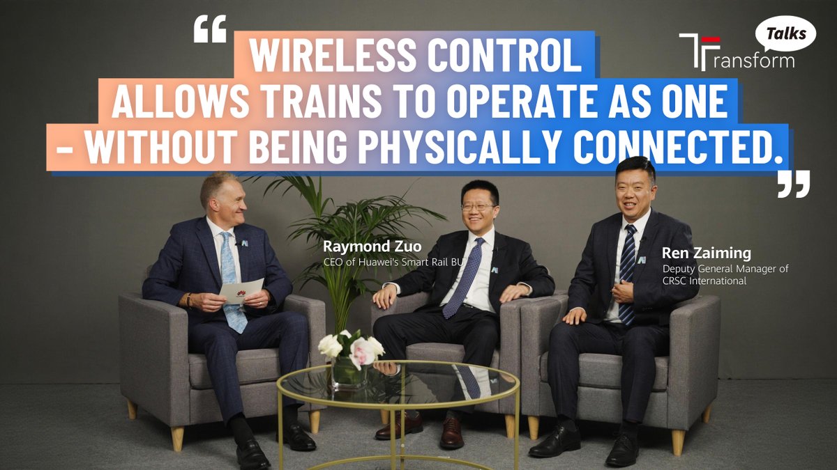 Heavy‑haul railways power supply chains, but mechanical coupling & fixed‑block signaling are hitting limits. In a TransformTalks interview, CRSC International's Ren Zaiming and Huawei's Raymond Zuo explain how wireless, data‑driven control can boost throughput on existing tracks.