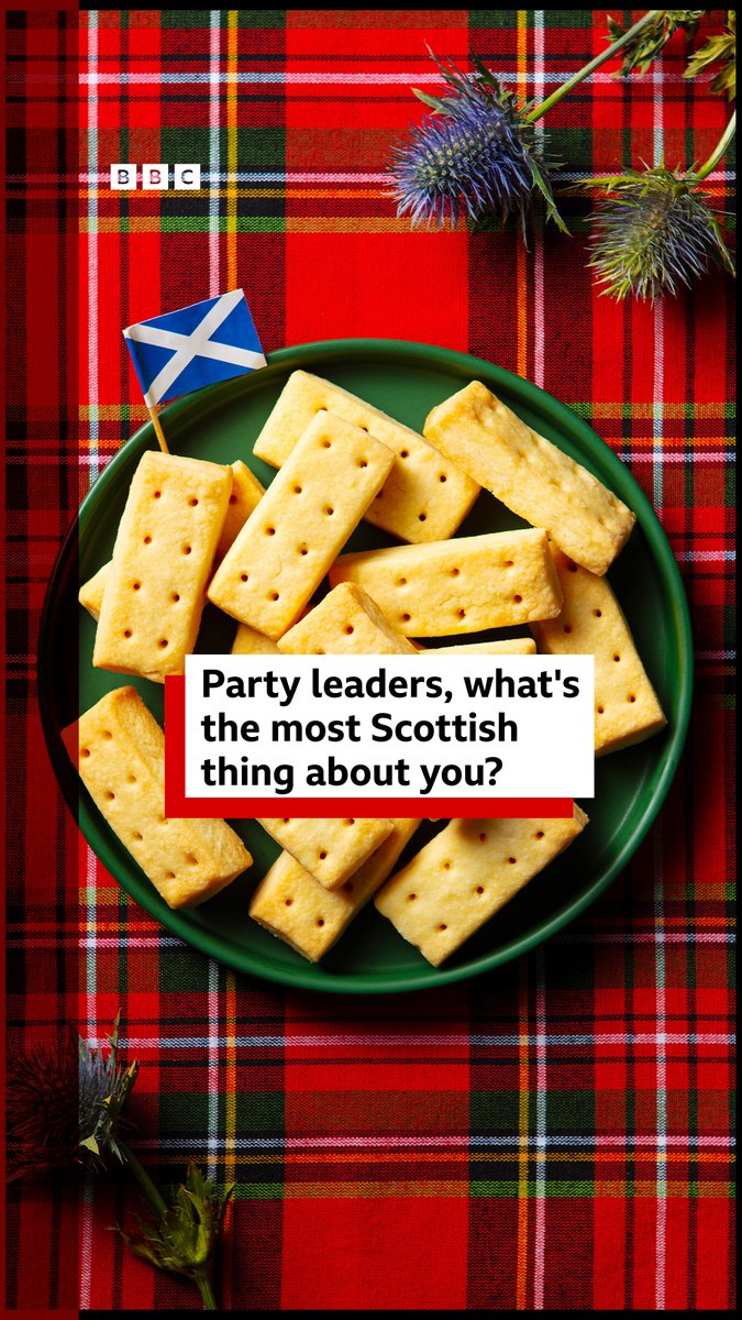 Party leaders, what's the most Scottish thing about you? Follow all the latest from the Scottish Parliament election campaign on the BBC Scotland News website ➡️