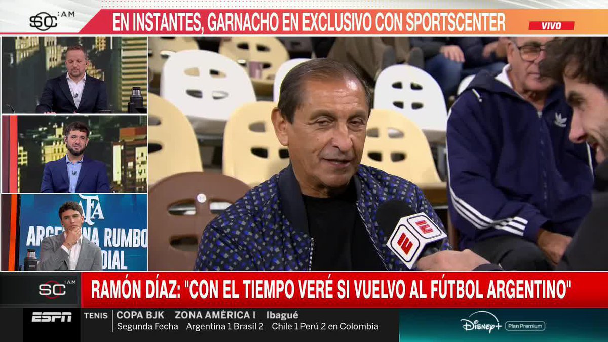 "LO VEO MUY BIEN AL CHACHO, SE ESTÁ ACOMODANDO". Ramón Díaz se refirió a una posible vuelta al fútbol argentino y llenó de elogios a Coudet en su presente como entrenador de River. 📺 #SportsCenterAM | #DisneyPlus Plan Premium