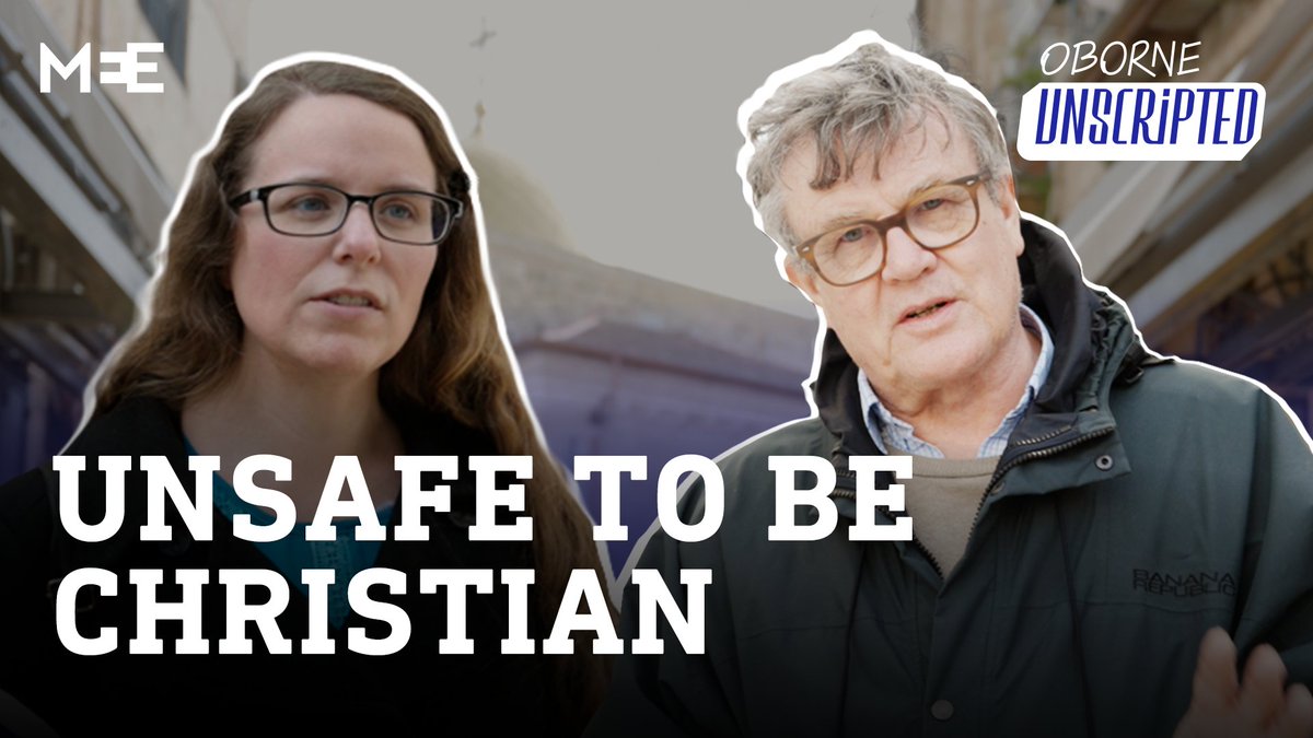 “I feel like I have to hide who I am, in order to maintain my safety.” On Good Friday in Jerusalem, Christians describe harassment, restrictions and fear. On Oborne Unscripted ↓ Watch the full episode on MEE YouTube channel 00:00 – Introduction 00:10 – Life as a Christian in Jerusalem 00:42 – Easter closures and empty holy sites 01:28 – Attacks and harassment documented 02:36 – Rising hostility and spitting incidents 03:57 – Good Friday under restriction 04:40 – No pilgrims at sacred sites 06:15 – Fear and intimidation 07:16 – “I have to hide who I am” 08:08 – Christians feel unwelcome 13:40 – Rise of ultra-nationalism 15:11 – Christians leaving Jerusalem Peter Oborne