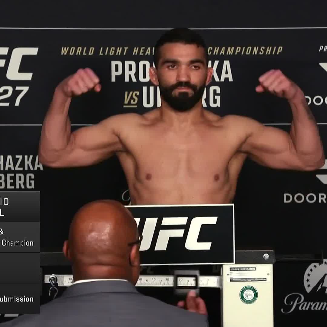 UFC計量結果📝 パトリシオ クリア！