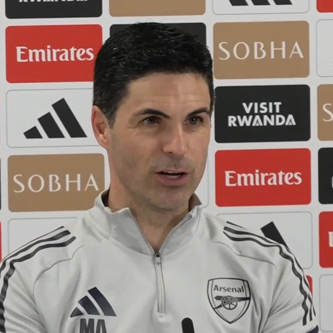 "Have an early breakfast, bring your lunch, bring your dinner!" 🍽️ Mikel Arteta's rallying call to the Arsenal fans ahead of their return to Premier League action against Bournemouth tomorrow 🗣️
