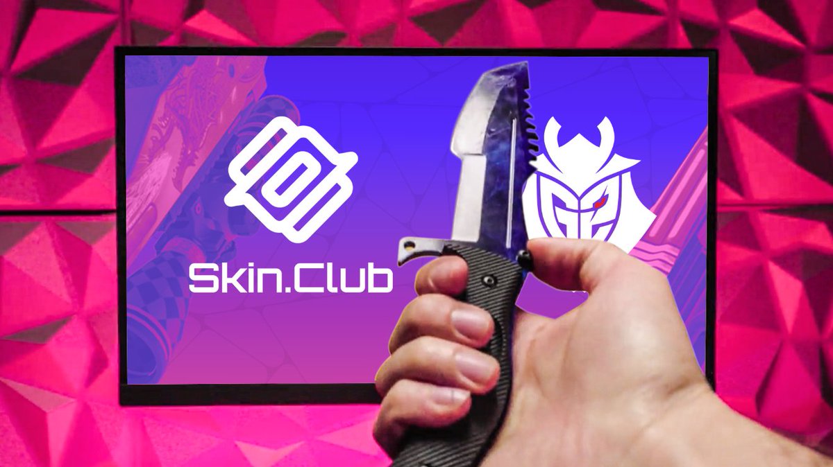 It's raining skins 🤩 Welcome SKIN.CLUB, as the official Skins partner of G2 CS
