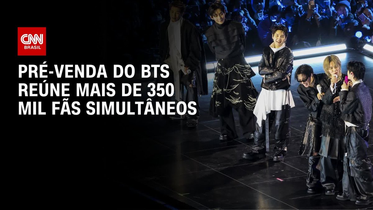 Pré-venda do BTS reúne mais de 350 mil fãs simultâneos; assista #LiveCNNBrasil