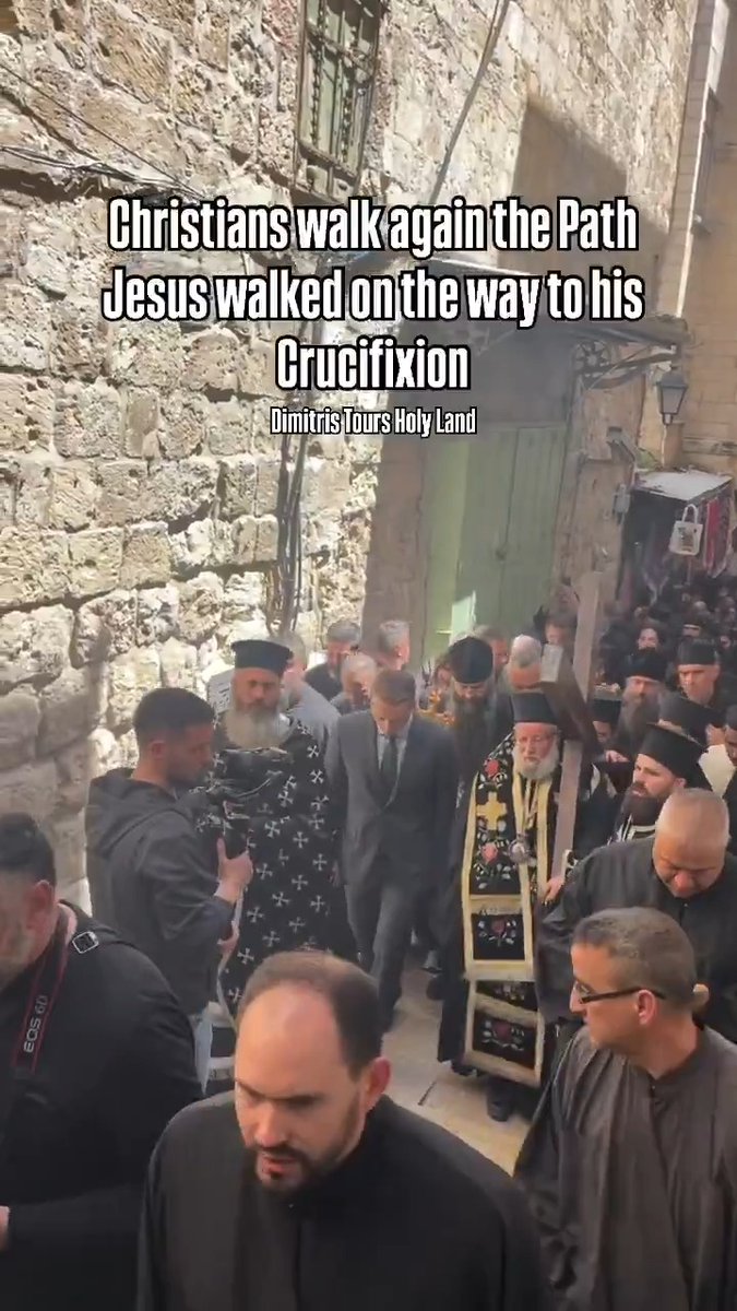 The Good Friday procession in Jerusalem, where Christians retrace the path Jesus walked on the way to His crucifixion.