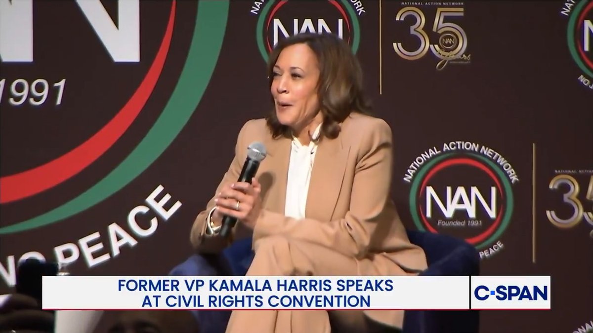 .Reverend Al Sharpton: "Are you going to run again in '28?" Kamala Harris: "Listen, I might. I might. I'm thinking about it. I'm thinking about it...I know what the job is. I know what the job requires..."