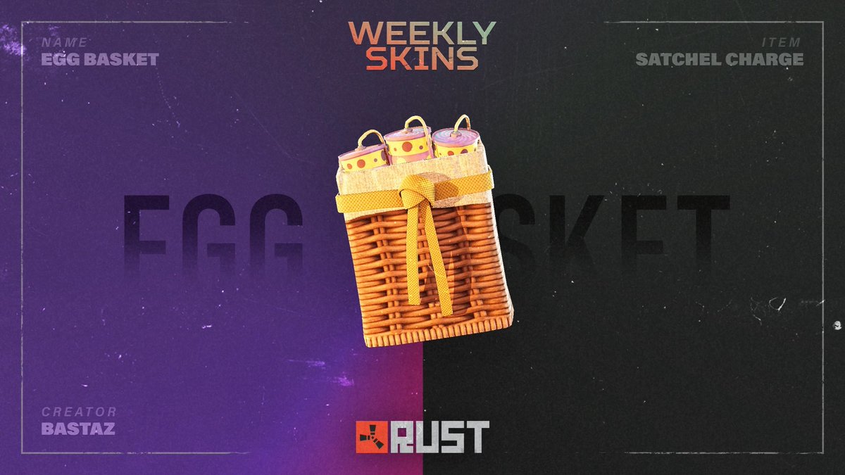 This week's Easter-themed community skins are live on the Steam Item Store for a limited time only! 🐣☢️🧺 View the full collection here: