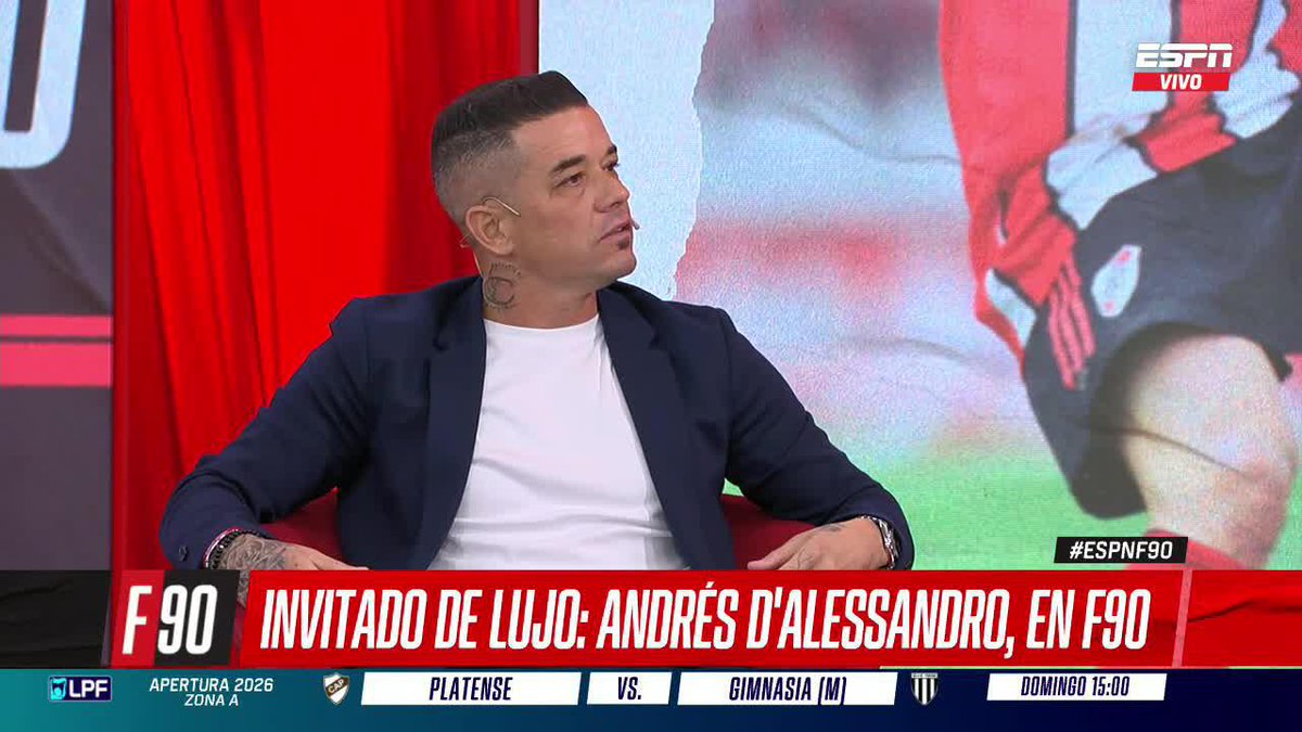"ME HUBIESE GUSTADO JUGAR EN UN CLUB GRANDE... REAL MADRID, BARCELONA" Andrés D´alessandro y una deuda pendiente que le quedó de su etapa como futbolista. ▶️ Mirá #ESPNF90 en el Plan Premium de #DisneyPlus