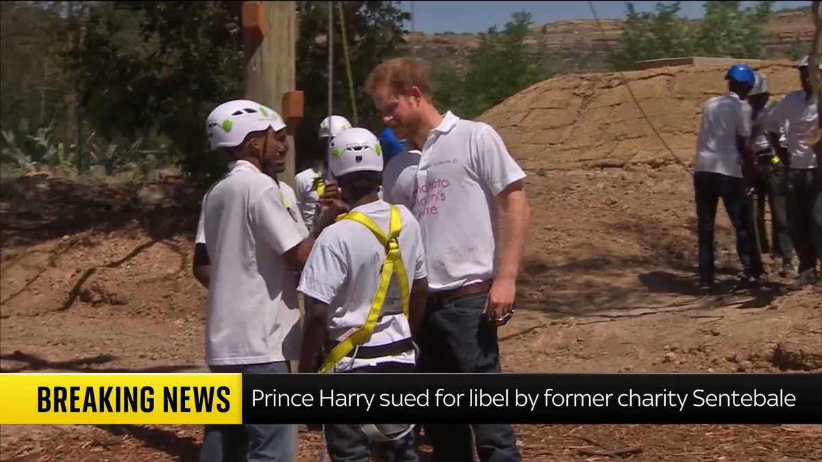 BREAKING: Prince Harry sued for libel by his former charity Sentebale, a court record seen by Reuters shows. 📺 Sky 501 and YouTube
