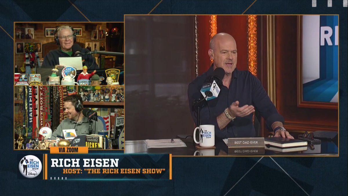 "You would always have a smile on your face, and just be chill and present... I've always enjoyed listening and watching you." – Rich Eisen on Seton O'Connor.