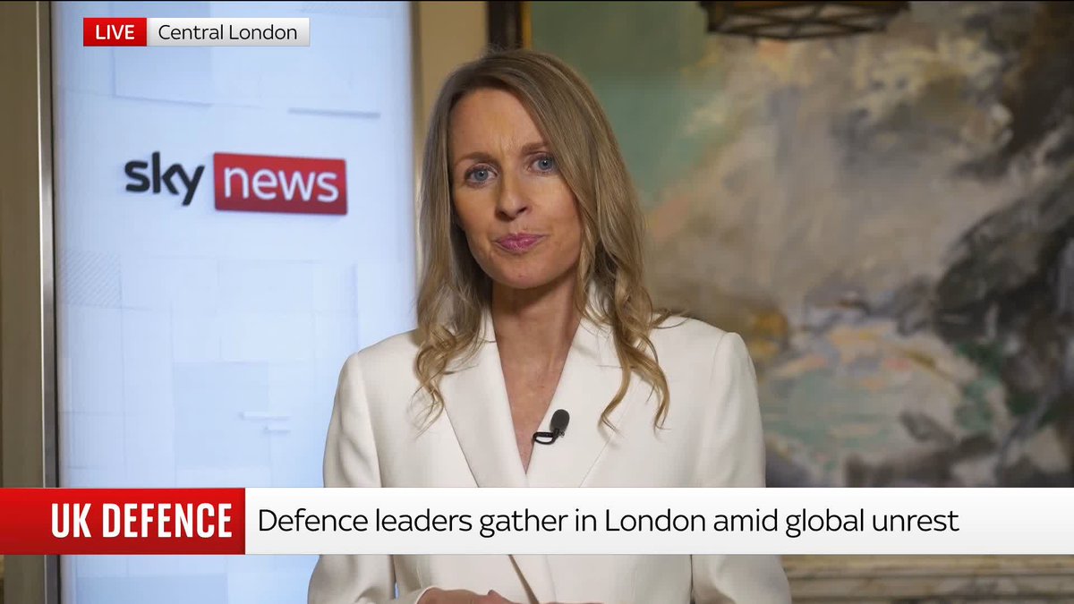 "While the threat of an attack on the home front is still very remote, it is still possible." Security and Defence Editor Deborah Haynes reports from the London Defence Conference where leaders are gathering amid global unrest. 📺 Sky 501 and YouTube