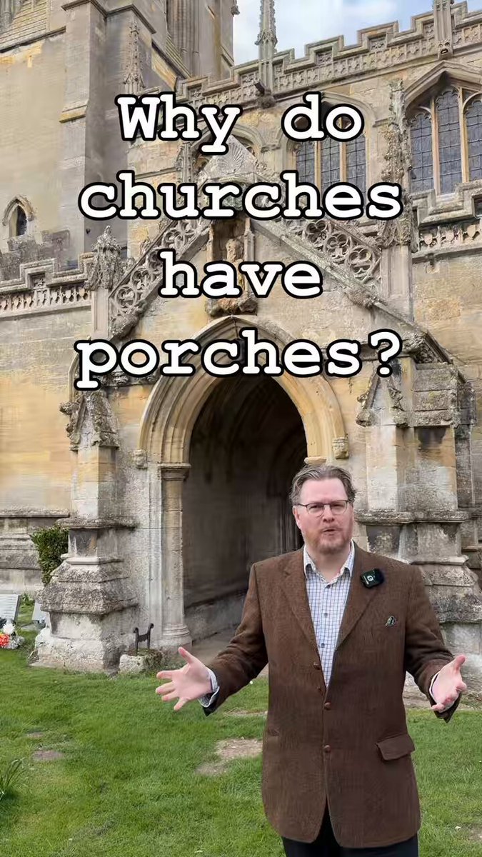 Why do medieval churches have porches? Not just places to take off muddy boots, they had a purpose in the worshipping and sacramental life of the medieval parish.