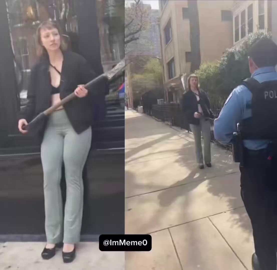 “You’re next” shovel-wielding liberal woman threatens Chicago cops Seconds later, she’s smashing a patrol car windshield in broad daylight, no hesitation. Another flashpoint as tensions with law enforcement continue to escalate in major cities. At what point does this stop being ignored?