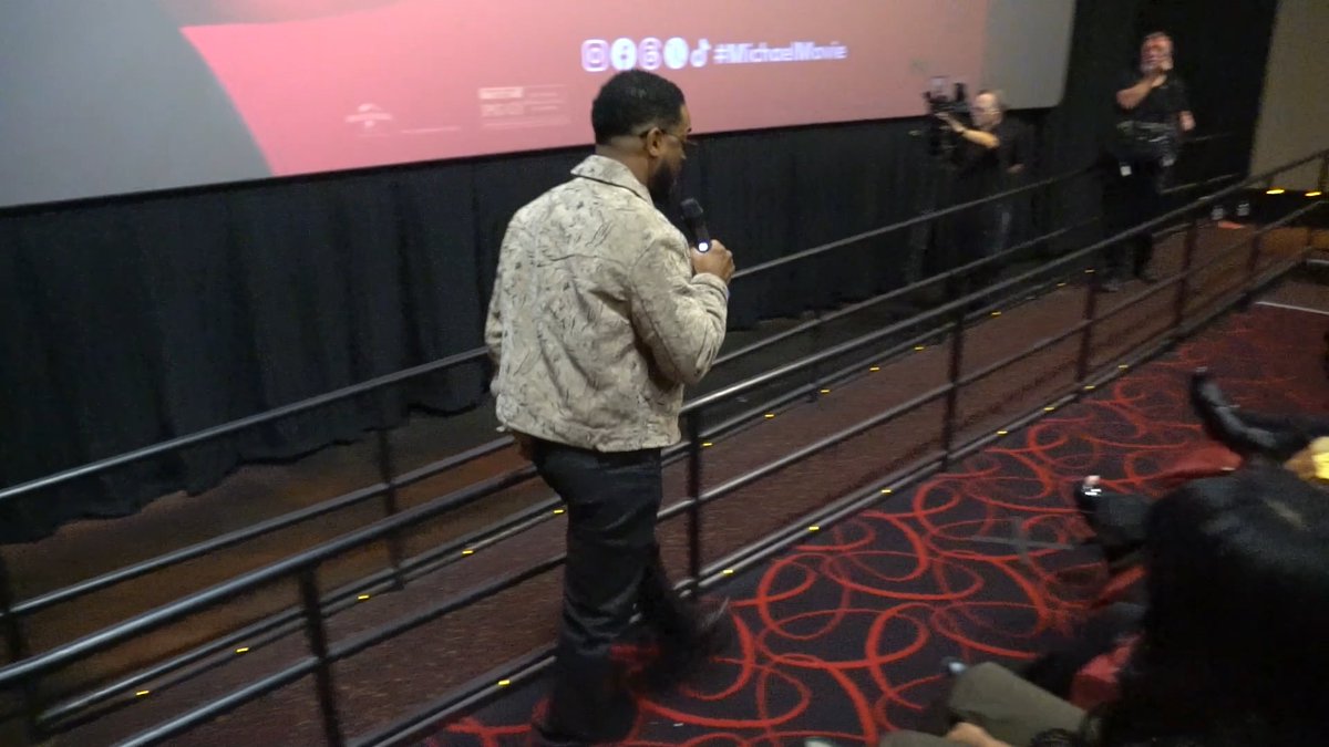 Red carpet, Rattler style, and a surprise visit from Larenz Tate 🎬 The FAMUly showed up in iconic fashion for a private screening of Michael at AMC Tallahassee. Huge thanks to lionsgate. Grab your tickets and remember the time! Michael in theaters, April 24. 🕺🏾🍿 #FAMU