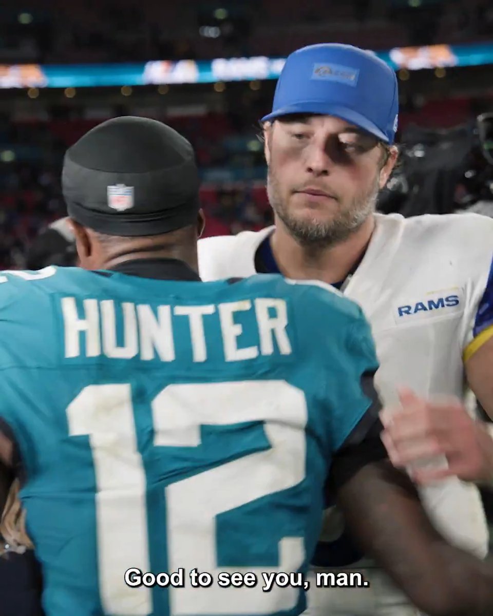 "He's a great kid." Stafford and Davante Adams know Travis Hunter's future is bright 🙌