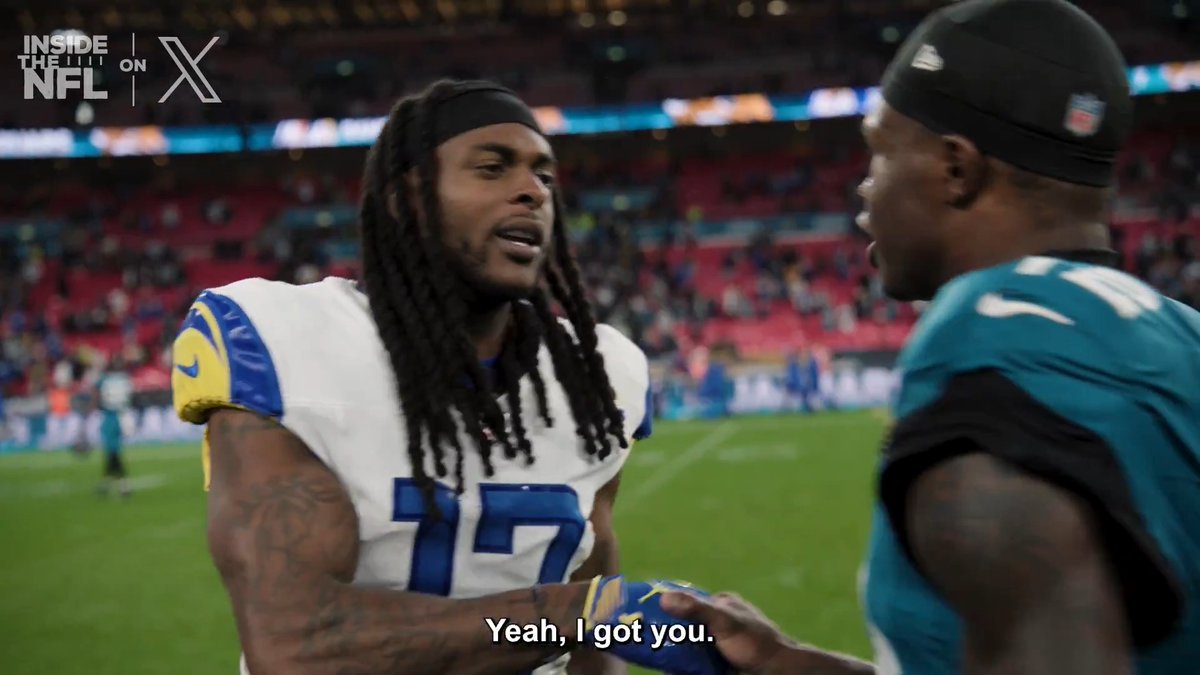 The respect from Stafford and Davante to Travis Hunter 🤝 (via NFL Films)