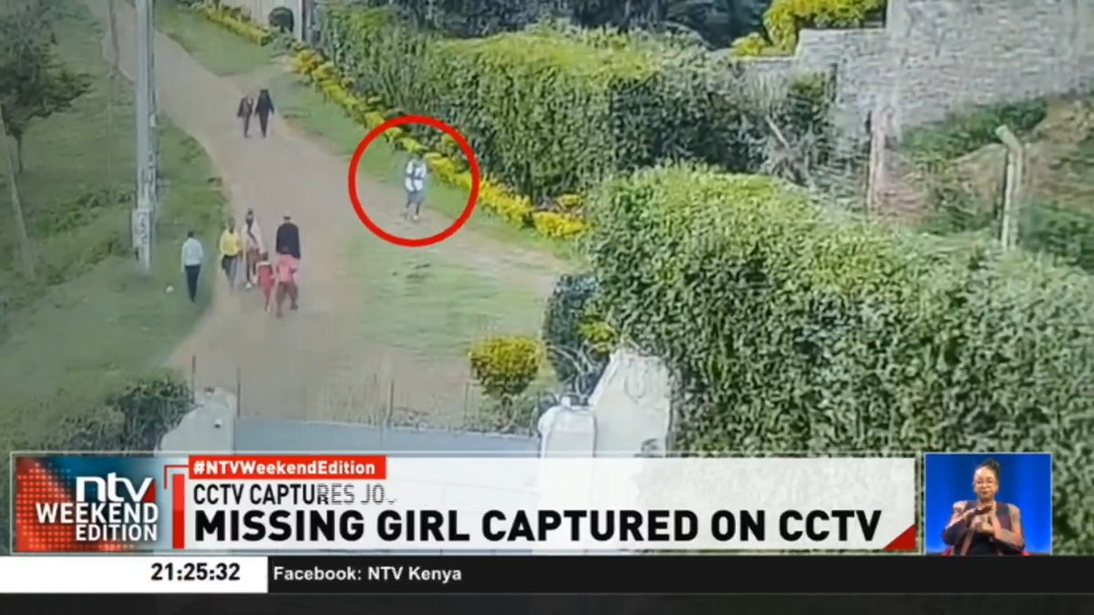 Missing girl captured on CCTV CCTV footage from multiple locations in Karatina, Nyeri County, has pieced together the final known movements of Joy Wanjiru, a 16-year-old Form Three student at Kenya High School. #NTVWeekendEdition Michelle Ngele-Odhiambo